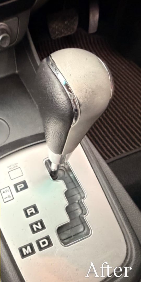 Gear Knob after detailing by DD Auto Care