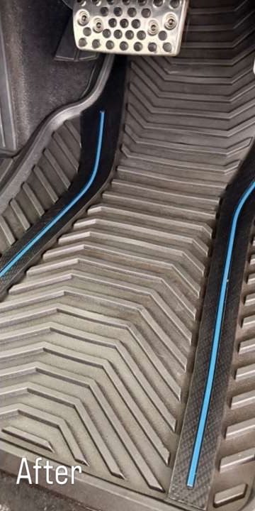 Floor Mats after detailing by DD Auto Care