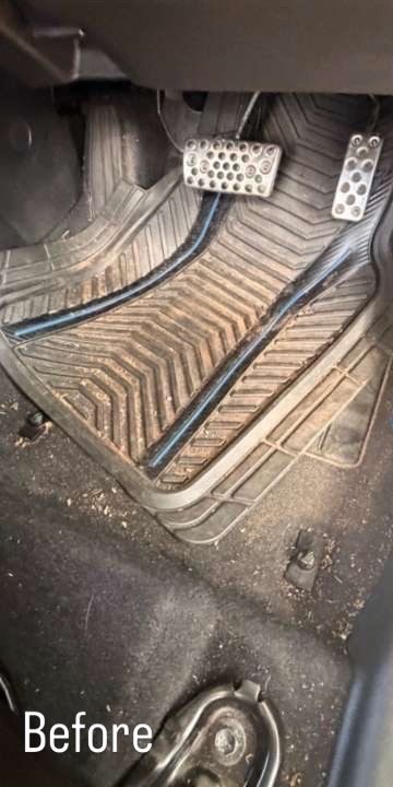 Floor Mats before detailing