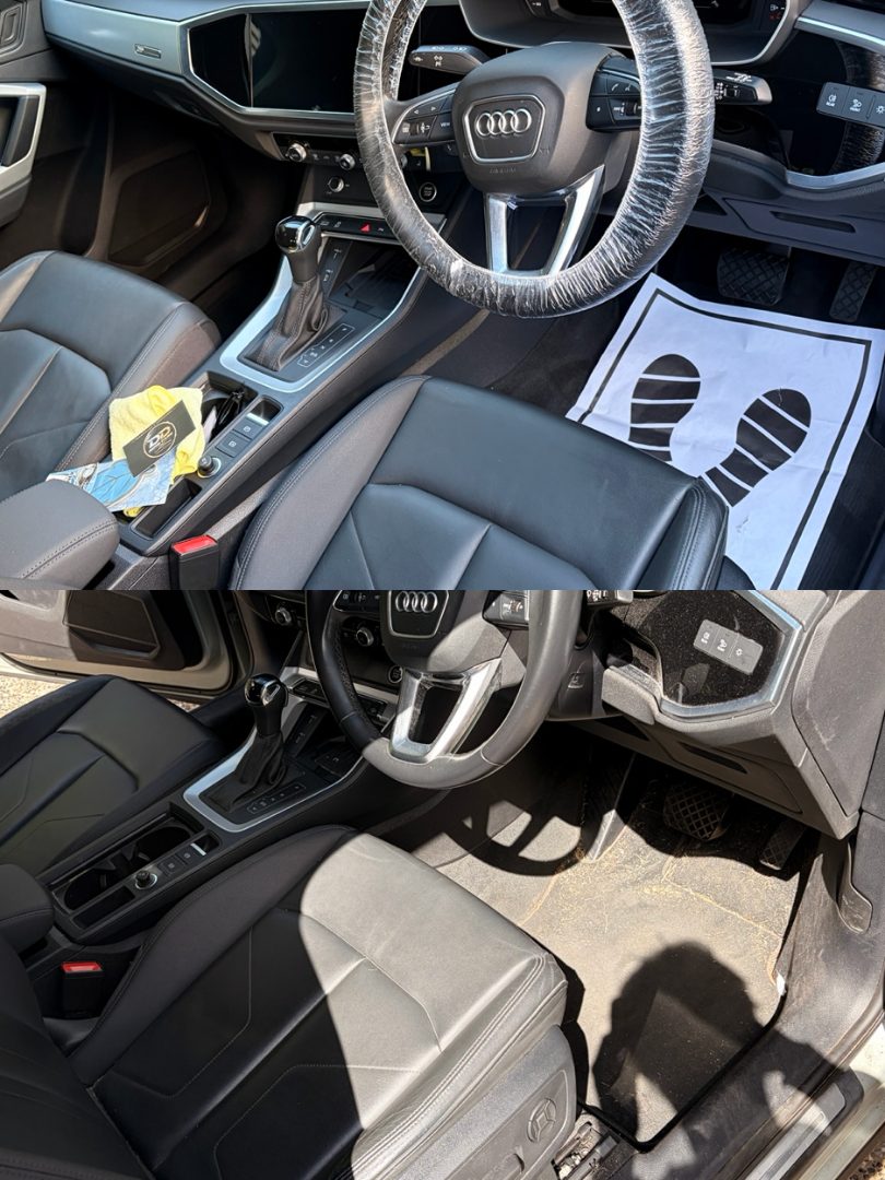Audi Interior detailed by DD Auto Care
