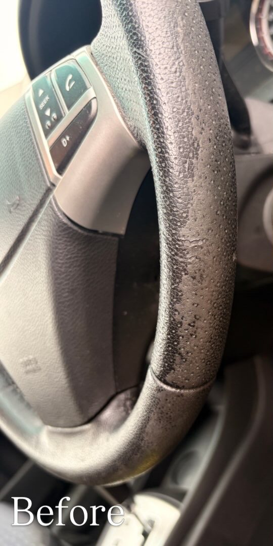 Steering Wheel before detailing